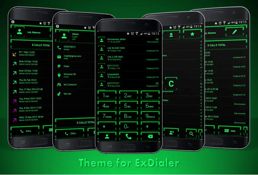 Play Theme for ExDialer Neon Green  and enjoy Theme for ExDialer Neon Green with UptoPlay