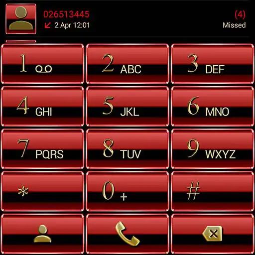 Play Theme for ExDialer Red Gold APK Play Theme for ExDialer Red Gold APK