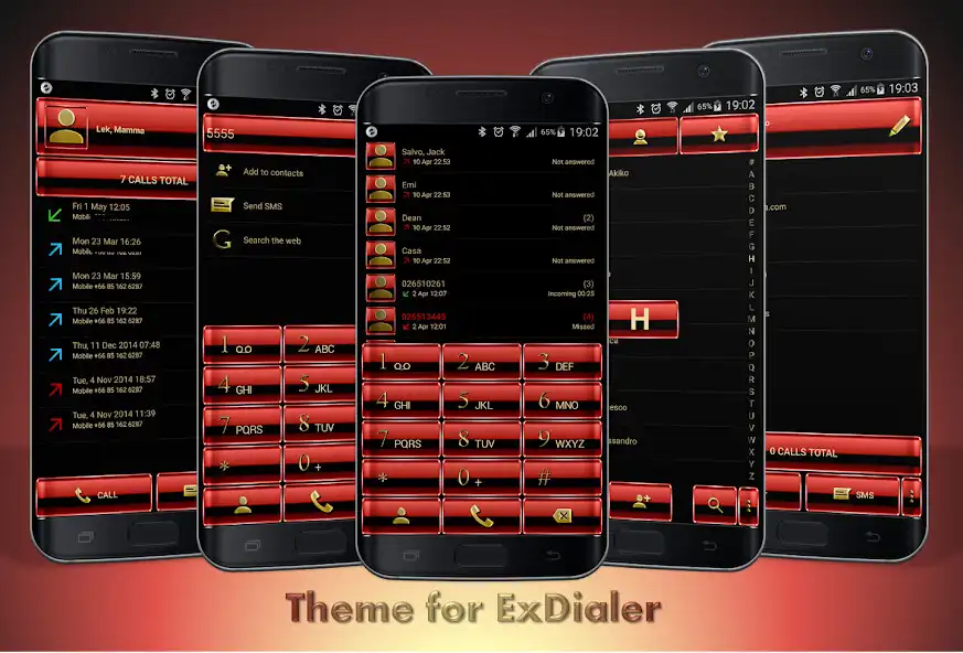 Play Theme for ExDialer Red Gold  and enjoy Theme for ExDialer Red Gold with UptoPlay