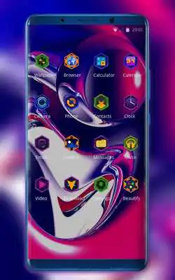 Play Theme for motorola one power colorful wallpaper