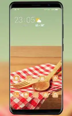 Play Theme for wooden desk red gingham wallpaper Play Theme for wooden desk red gingham wallpaper
