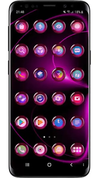 Play Theme Launcher - Spheres Pink as an online game Theme Launcher - Spheres Pink with UptoPlay