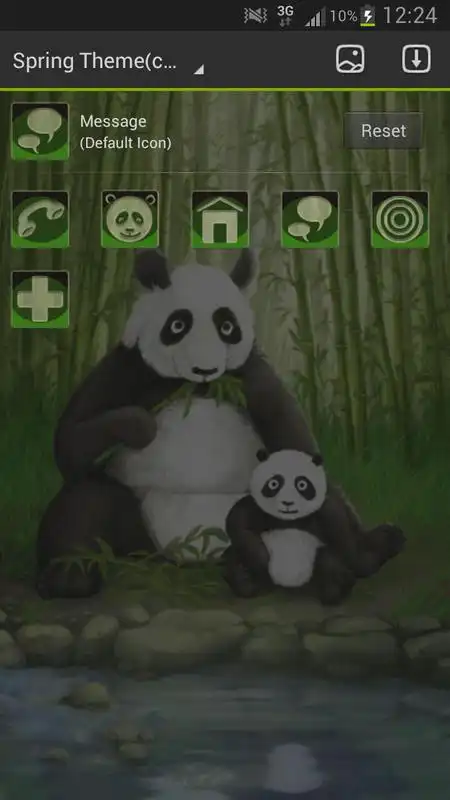 Play Theme panda GO Launcher EX