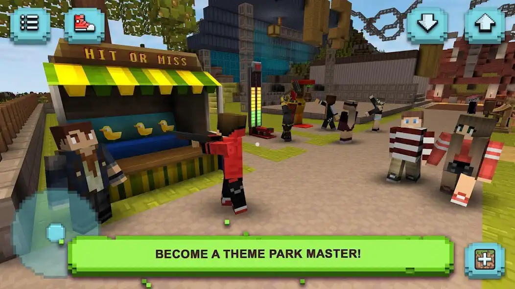 Play Theme Park Craft: Build  Ride  and enjoy Theme Park Craft: Build  Ride with UptoPlay