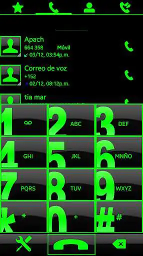 Play THEME SWIPE DIALER BIG BLACK GREEN  and enjoy THEME SWIPE DIALER BIG BLACK GREEN with UptoPlay