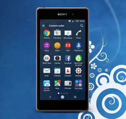 Play Theme XperiaCan - World (blue)