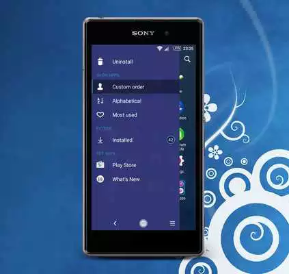 Play Theme XperiaCan - World (blue)