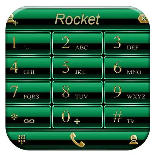 Free play online Theme x RocketDial Frame Green  APK