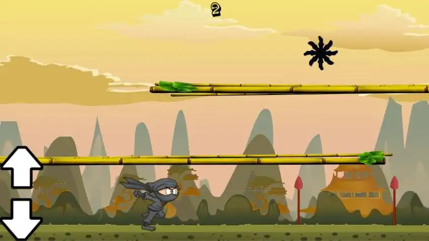 Play The Ninja Runner as an online game The Ninja Runner with UptoPlay