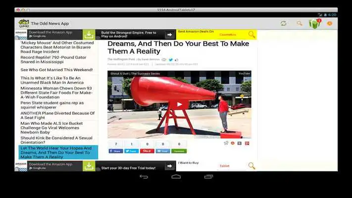Play The Odd News Tablet