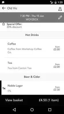 Play The Old Vic Drinks App