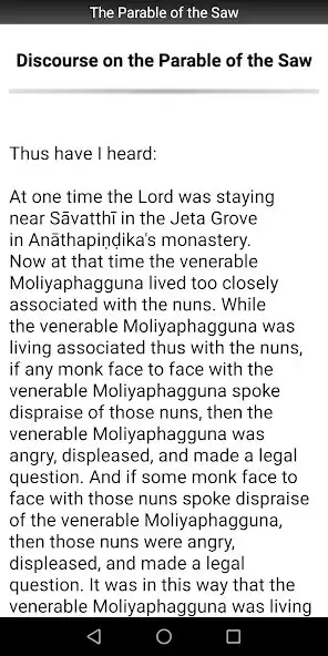 Play The Parable of the Saw Sutta as an online game The Parable of the Saw Sutta with UptoPlay