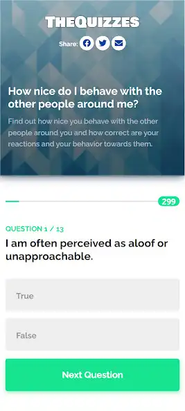 Play The Quizzes as an online game The Quizzes with UptoPlay