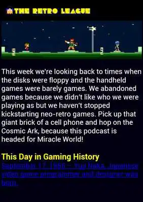 Play The Retro League Podcast Play The Retro League Podcast