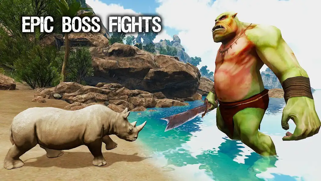 Play The Rhino - Animal Simulator as an online game The Rhino - Animal Simulator with UptoPlay