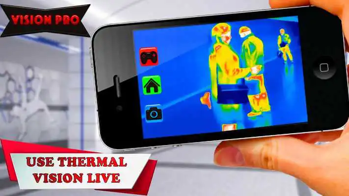 Play Thermal vision camera effects