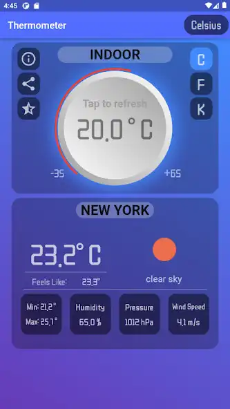 Play Thermometer: indoor  weather  and enjoy Thermometer: indoor  weather with UptoPlay