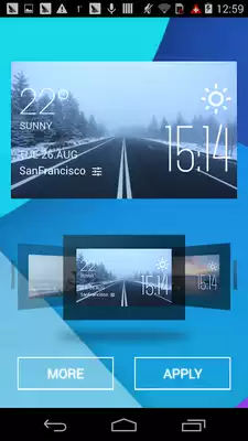 Play The road weather widget/clock