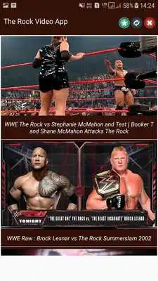 Play The Rock Videos : Full  Match Video Collection