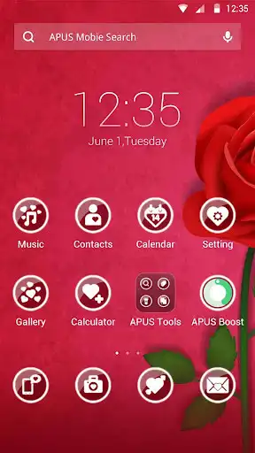 Play The rose theme for APUS  and enjoy The rose theme for APUS with UptoPlay