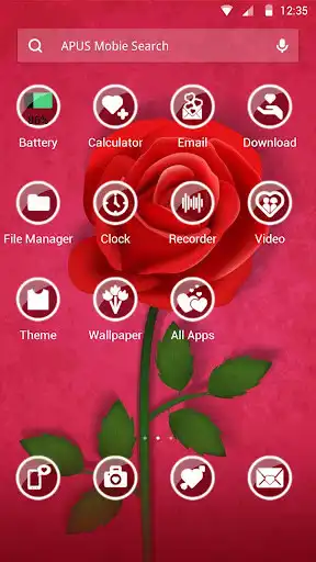 Play The rose theme for APUS as an online game The rose theme for APUS with UptoPlay