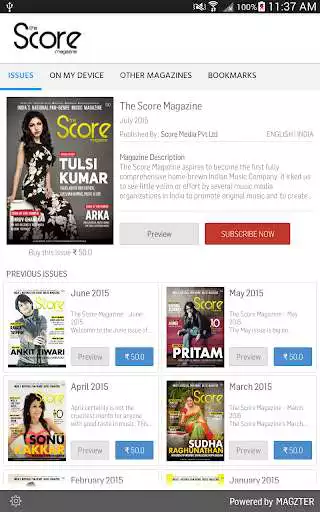 Play The Score Magazine  and enjoy The Score Magazine with UptoPlay