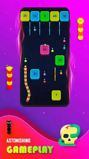 Play The Snake vs Block  and enjoy The Snake vs Block with UptoPlay