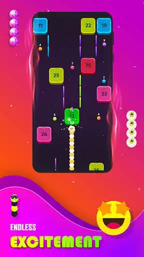 Play The Snake vs Block as an online game The Snake vs Block with UptoPlay