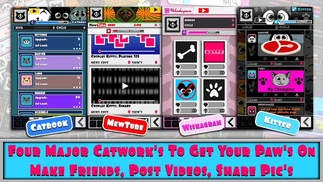 Play The Social Meowdia Catwork as an online game The Social Meowdia Catwork with UptoPlay
