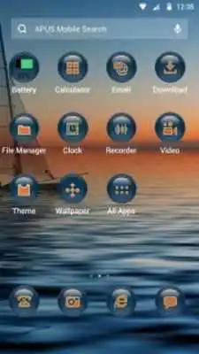Play The Sunset-APUS Launcher theme