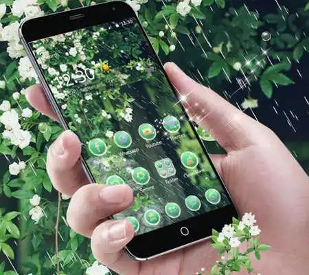 Play The Theme of Spring Raindrops and Flowers