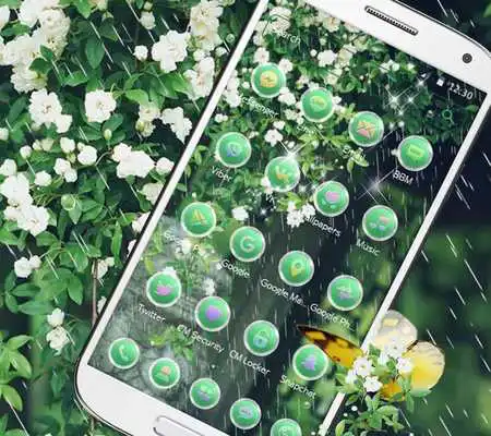 Play The Theme of Spring Raindrops and Flowers