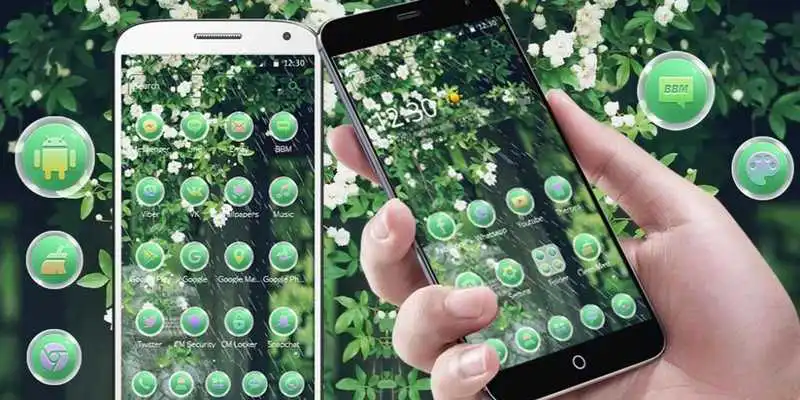 Play The Theme of Spring Raindrops and Flowers