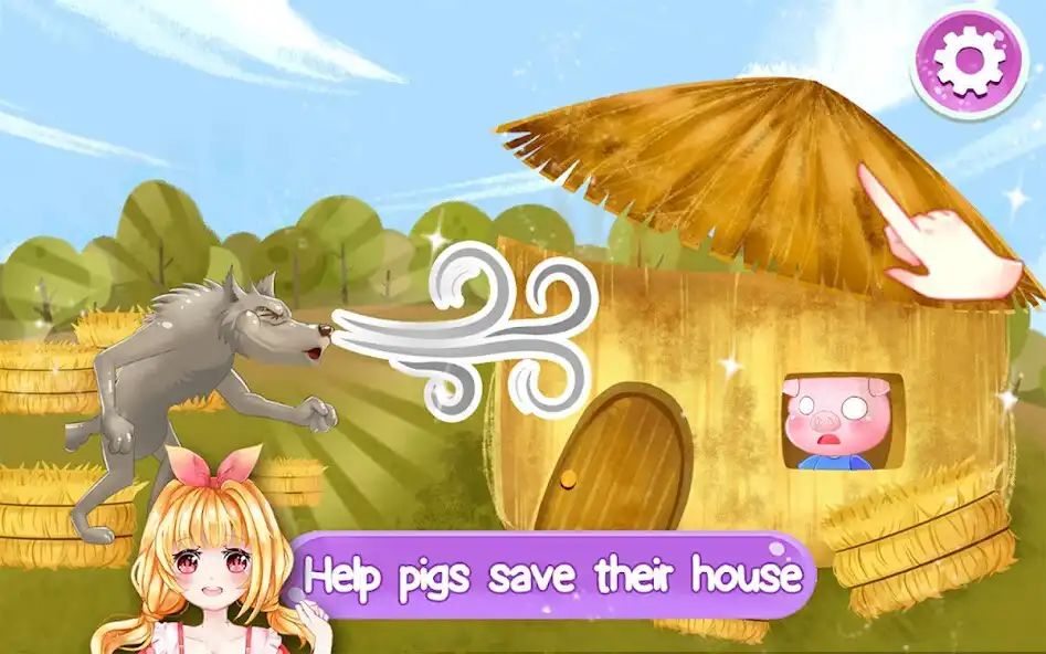 Play The Three Pigs:Story Fairytale  and enjoy The Three Pigs:Story Fairytale with UptoPlay
