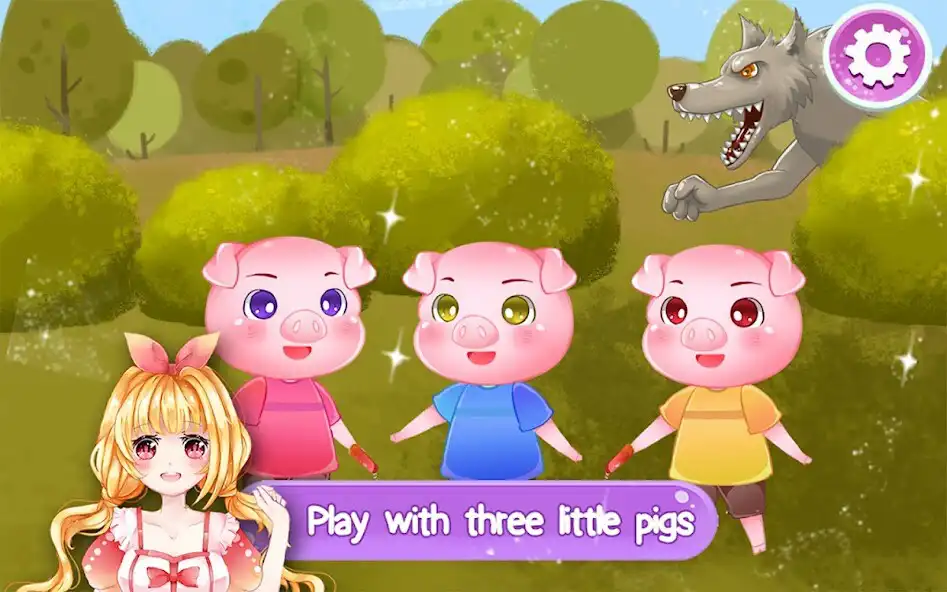 Play The Three Pigs:Story Fairytale as an online game The Three Pigs:Story Fairytale with UptoPlay