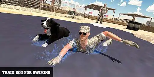 Play The ultimate army dog stunt training game 2019 as an online game The ultimate army dog stunt training game 2019 with UptoPlay