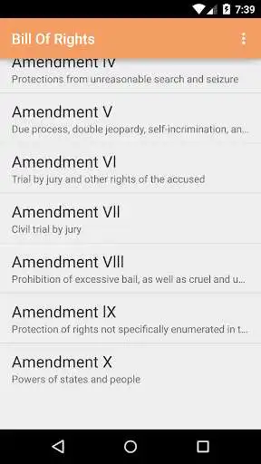 Play APK The U.S. Bill of Rights  and enjoy The U.S. Bill of Rights with UptoPlay com.jeffdarnell.billofrights
