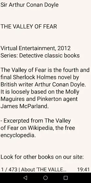 Play The Valley of Fear as an online game The Valley of Fear with UptoPlay