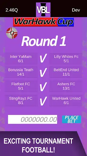 Play The Virtual Betting League as an online game The Virtual Betting League with UptoPlay