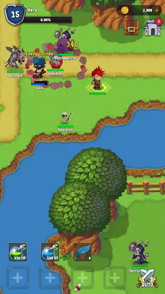 Play The Walking Hero (Auto Battle  as an online game The Walking Hero (Auto Battle  with UptoPlay