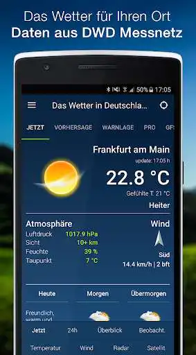 Play The Weather in Germany: Radar, weather warnings  and enjoy The Weather in Germany: Radar, weather warnings with UptoPlay