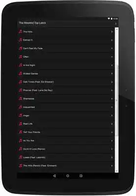 Play The Weeknd Top Lyrics