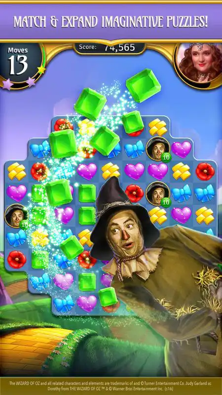 Play The Wizard of Oz Magic Match 3