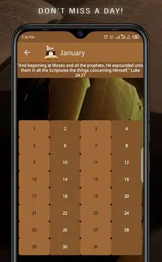 Play The Yearly Bible Calendar as an online game The Yearly Bible Calendar with UptoPlay