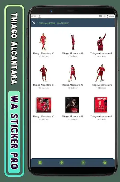 Play Thiago Alcantara - WA Sticker  and enjoy Thiago Alcantara - WA Sticker with UptoPlay