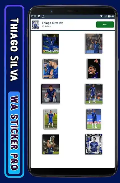 Play Thiago Silva - WA Sticker Pro as an online game Thiago Silva - WA Sticker Pro with UptoPlay