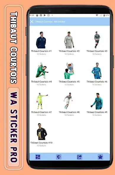 Play Thibaut Courtois - WA Sticker  and enjoy Thibaut Courtois - WA Sticker with UptoPlay