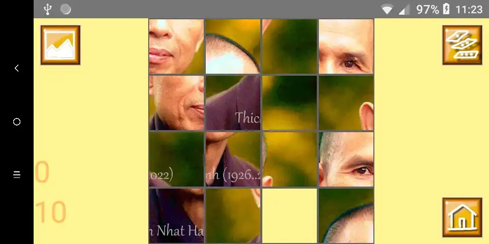 Play Thich Nhat Hanh Sliding Puzzle  and enjoy Thich Nhat Hanh Sliding Puzzle with UptoPlay