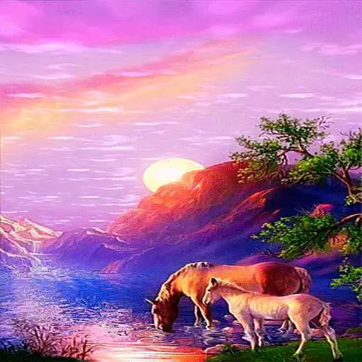 Free play online Thirsty Horses Live Wallpaper APK