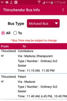 Play Thiruchendur Bus Info